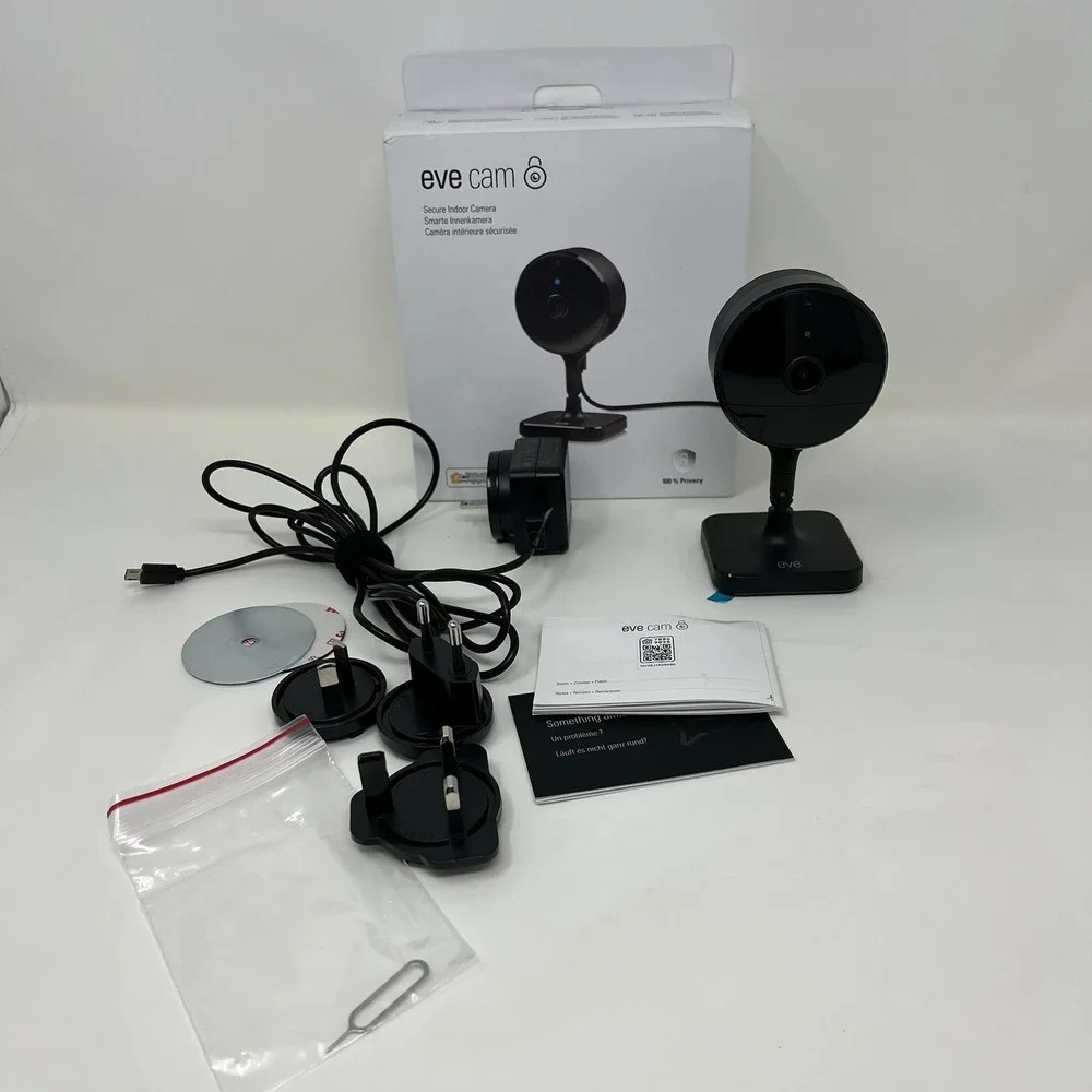 Eve Cam 501E Secure Indoor Camera Apple HomeKit Smart WiFi Camera Tested Working